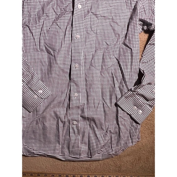 Duluth Trading Co Med Brown Flannel Slim Fit Plaid Button Down Long Sleeve (L) - Picture 5 of 6